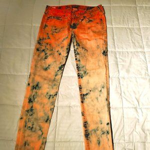 True Religion Stella Sponge Tie Dye Skinny Jeans